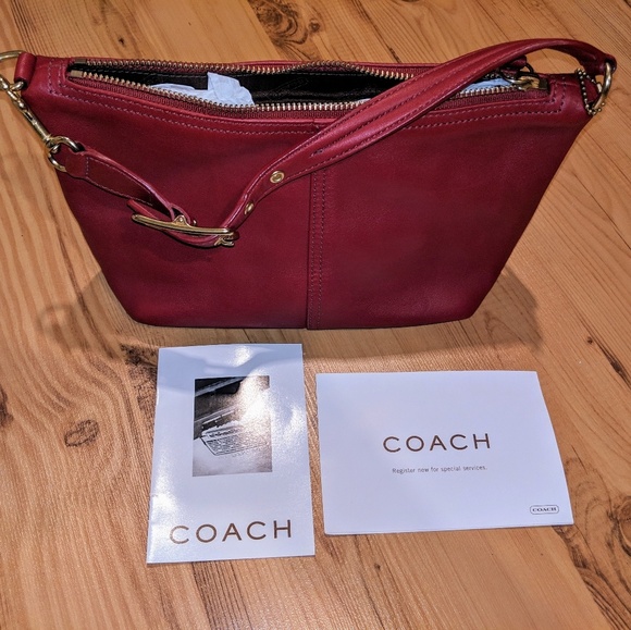 Coach Handbags - NWOT -Coach - Charming Small Red Leather Handbag